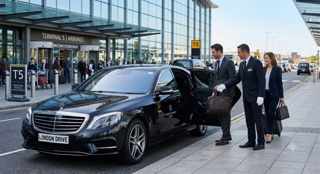 Executive airport chauffeur transfer vs London taxi - London Airport Drive